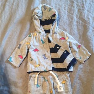 BABY GAP Dinosaur Matching Sweatsuit